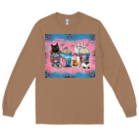 Toasted Coconut cat coffee cups Long Sleeve Tee - Zillion Design Studio