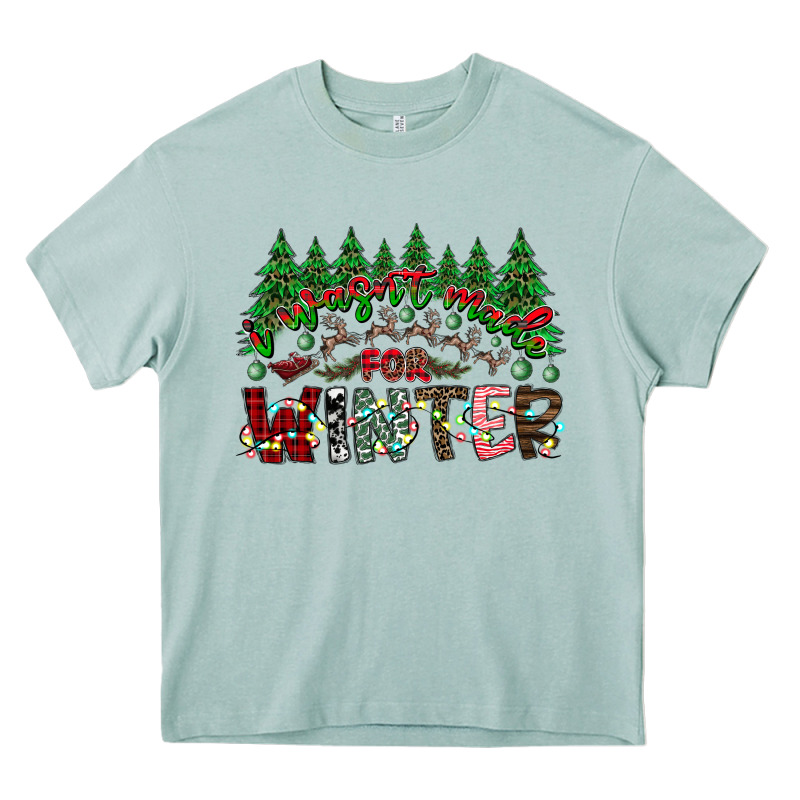 I Was Made For Winter Heavy Core Tee by CowhideDigitalArt | Teevron