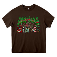 Chocolate Brown i was made for winter Heavy Core Tee - CowhideDigitalArt