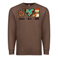Chestnut peace love fall Premium Sweatshirt - JahusDesignShop