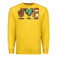 Lemon peace love fall Premium Sweatshirt - JahusDesignShop