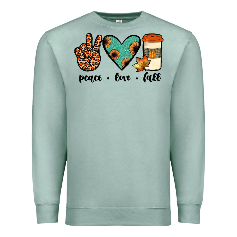 Peace Love Fall Premium Sweatshirt by JahusDesignShop | Teevron