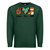 Sports Green peace love fall Premium Sweatshirt - JahusDesignShop