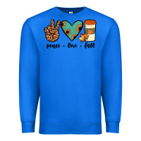 True Royal peace love fall Premium Sweatshirt - JahusDesignShop