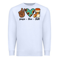 White peace love fall Premium Sweatshirt - JahusDesignShop