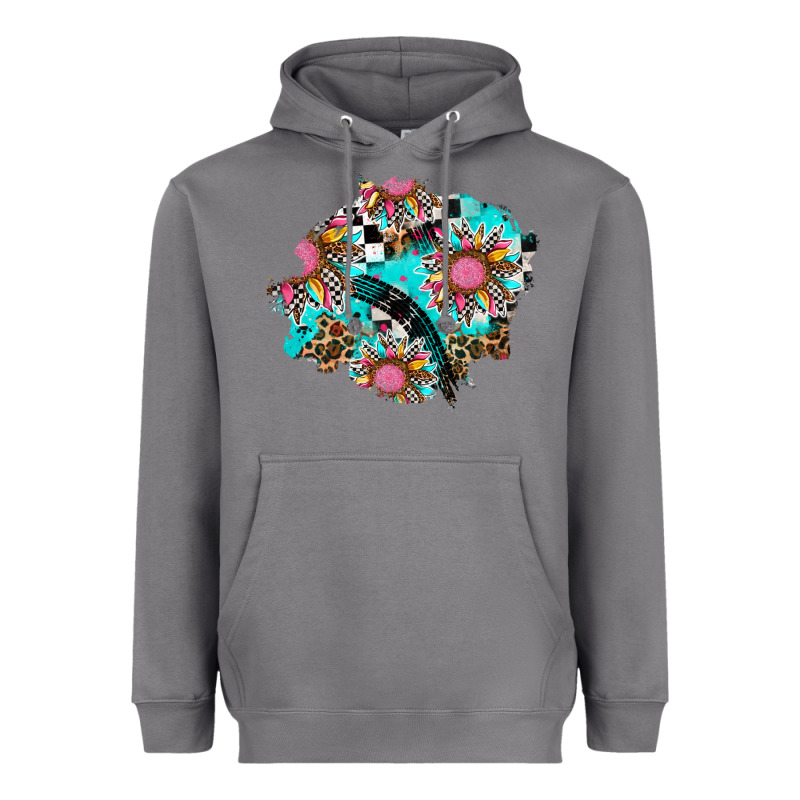 Race Sunflower Patches Heavyweight Hoodie by AdoDesignShop | Teevron
