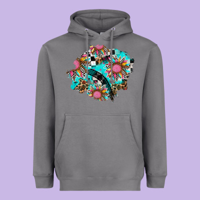 Race Sunflower Patches Heavyweight Hoodie Designed By Adodesignshop