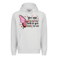 Dove Grey you sre exactly where you need to be Premium Hoodie - MaliasSmallBusiness
