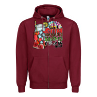 Burgundy sweet summer time Zipper Hoodie - SublimationCraftShop