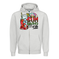 Dove Grey sweet summer time Zipper Hoodie - SublimationCraftShop