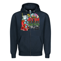 Navy sweet summer time Zipper Hoodie - SublimationCraftShop