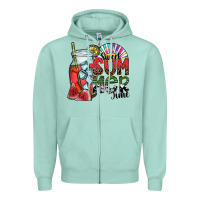 Seafoam sweet summer time Zipper Hoodie - SublimationCraftShop