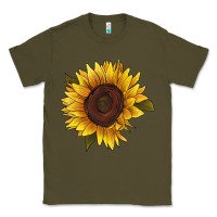 Army Green sunflower Classic Tee - RanaPortraitStore