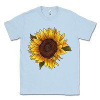 Dusty Blue sunflower Classic Tee - RanaPortraitStore
