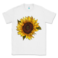 White sunflower Classic Tee - RanaPortraitStore