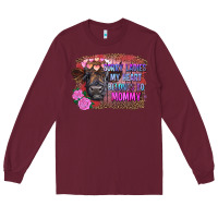 Burgundy sorry ladies my heart belongs to mommy highland calf Long Sleeve Tee - RanaPortraitStore