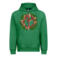 Emerald Christmas peace Urban Hoodie - MaliasSmallBusiness