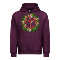 Mauve Wine Christmas peace Urban Hoodie - MaliasSmallBusiness