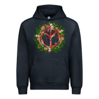 Navy Christmas peace Urban Hoodie - MaliasSmallBusiness