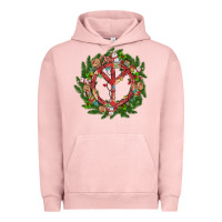 Pigment Salmon Christmas peace Urban Hoodie - MaliasSmallBusiness
