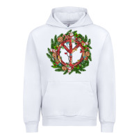 White Christmas peace Urban Hoodie - MaliasSmallBusiness
