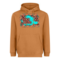 Meerkat easter Leopard turquoise background Heavyweight Hoodie - JahusDesignShop