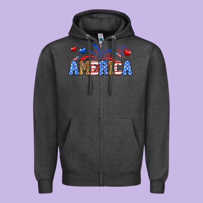 Western America Zipper Hoodie Designed By Neo Western