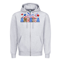 Heather Grey Western America Zipper Hoodie - Neo Western