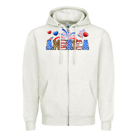 Oatmeal Heather Western America Zipper Hoodie - Neo Western