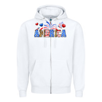 White Western America Zipper Hoodie - Neo Western