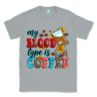 Heather Grey my blood type is coffee Classic Tee - Zillion Design Studio