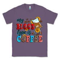 Lavender my blood type is coffee Classic Tee - Zillion Design Studio