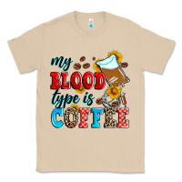 Mushroom my blood type is coffee Classic Tee - Zillion Design Studio
