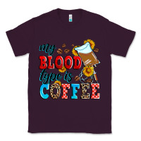 Plum my blood type is coffee Classic Tee - Zillion Design Studio