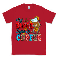 Red my blood type is coffee Classic Tee - Zillion Design Studio