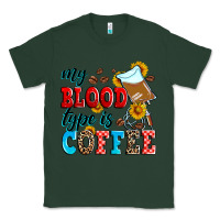 Sports Green my blood type is coffee Classic Tee - Zillion Design Studio