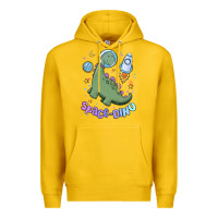 Lemon space dino Premium Hoodie - MaliasSmallBusiness