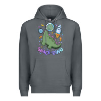 Rock space dino Premium Hoodie - MaliasSmallBusiness