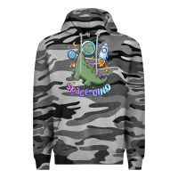 Slate Camo space dino Premium Hoodie - MaliasSmallBusiness