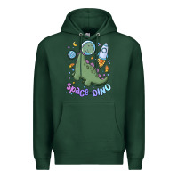 Sports Green space dino Premium Hoodie - MaliasSmallBusiness