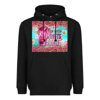 Black Breast cancer  no one fıghts alone tumbler Heavyweight Hoodie - Artiststas
