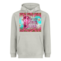 Moon Dust Breast cancer  no one fıghts alone tumbler Heavyweight Hoodie - Artiststas