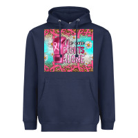 Navy Breast cancer  no one fıghts alone tumbler Heavyweight Hoodie - Artiststas