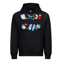 Black custom name nurse Urban Hoodie - MaliasSmallBusiness