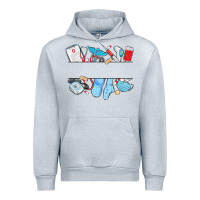 Heather Grey custom name nurse Urban Hoodie - MaliasSmallBusiness