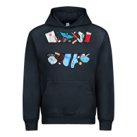 Navy custom name nurse Urban Hoodie - MaliasSmallBusiness