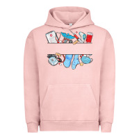 Pigment Salmon custom name nurse Urban Hoodie - MaliasSmallBusiness