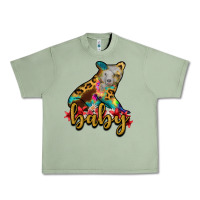 Oil Green baby bear Urban Heavy Tee - RanaPortraitStore