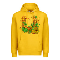 Lemon horseshoe with shamrocks and coin Premium Hoodie - AdoDesignShop