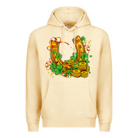 Pina Colada horseshoe with shamrocks and coin Premium Hoodie - AdoDesignShop